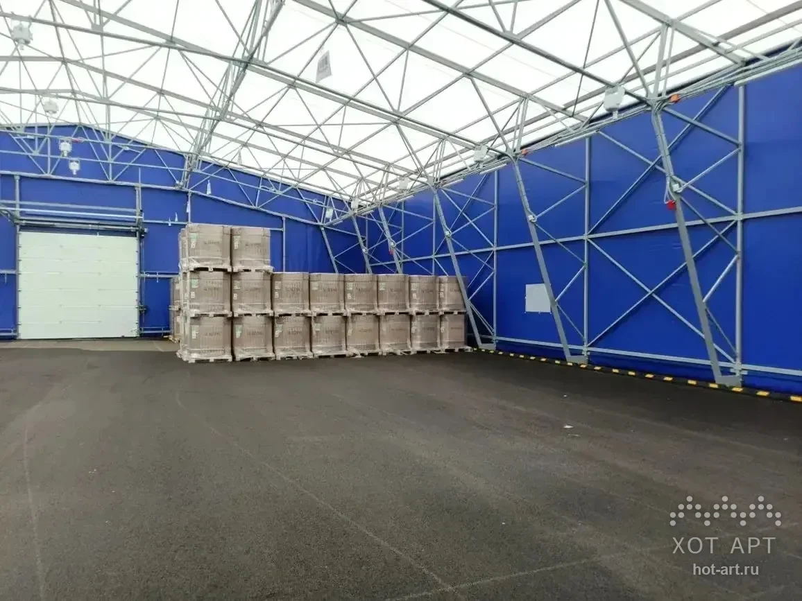 Тентовый ангар 24×60: стоимость строительства 1 440 м²